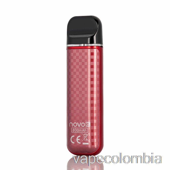 Vape Recargable Smok Novo 3 25w Pod System Fibra De Carbono Rojo